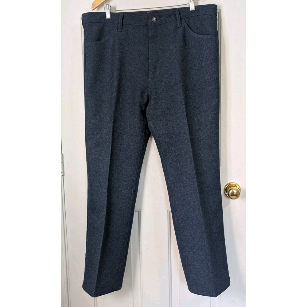 VTG Wrangler Wrancher Pants Jeans Mens 40x30 82HU Heather Blue Western Cowboy